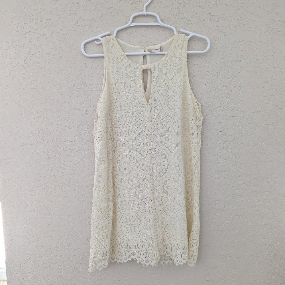 Altar'd State Lace High Neck Dress Size XS Bridal Wedding Boho